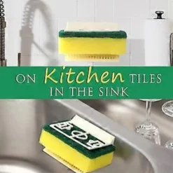 Hot Diskställ i form av en fotbollsplan för köket, 2-pack - Söt och rolig liten diskborsthållare i plast