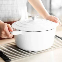 Diskställ i rostfritt stål, torkställning, rullbar, vikbar, 1-pack 1-Pack