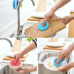 Outlet Otego Disksvamp i silikon - Magnic Silicone Dish Sponge Washing multifärg