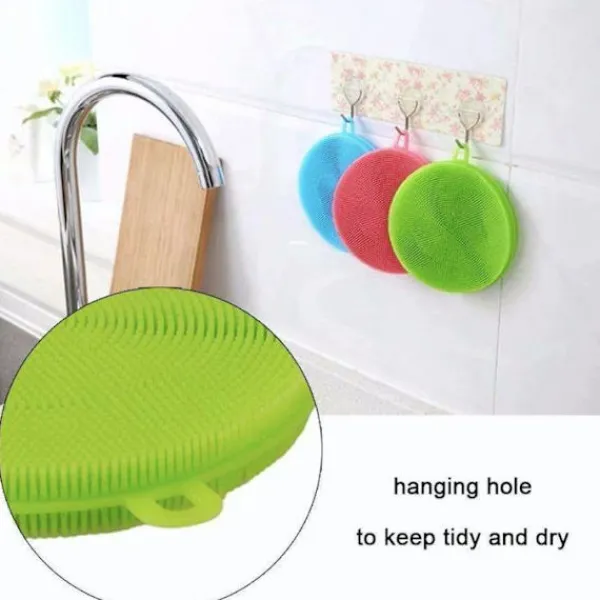 Outlet Otego Disksvamp i silikon - Magnic Silicone Dish Sponge Washing multifärg