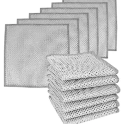 Hot Disktrasor - Set med disktrasor och kökshanddukar - Dubbla lager - Oljeavvisande - Multifunktionella - Köksrengöringsdukar - Non-stick ...