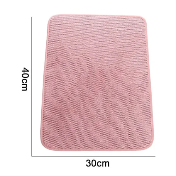 Diskunderlägg i mikrofiber, superabsorberande torkmatta i rosa
