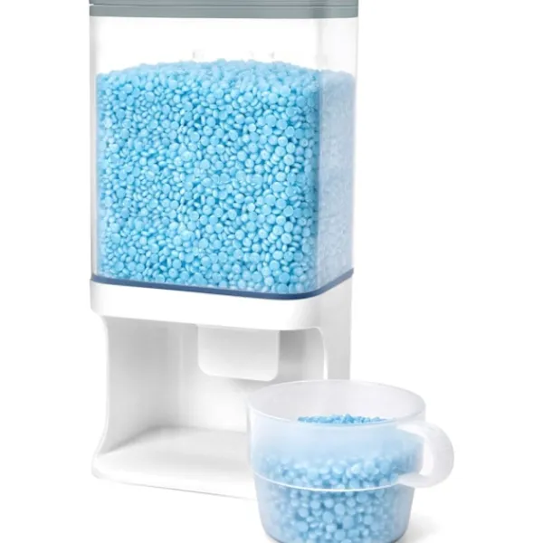 Outlet Doftförstärkningspärlor Dispenser, Tvättmedelsdispenser, Väggmonterad för Tvättmedelspärlor, Organisation för Tvättstugan, för Tvättmedelspulver, S