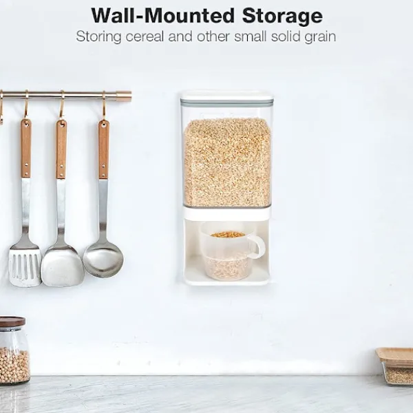 Outlet Doftförstärkningspärlor Dispenser, Tvättmedelsdispenser, Väggmonterad för Tvättmedelspärlor, Organisation för Tvättstugan, för Tvättmedelspulver, S