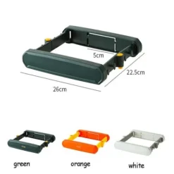 Dörr Väggmonterad soppåshylla soptunna soppåse VIT white