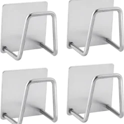 Discount 4-dörrars påse - kök självhäftande svamp rostfritt stål