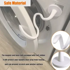 Clearance Dörrprop och stopp för frontmatad tvättmaskin - Magnetisk tvättmaskinsdörrhållare med 2,6 tum magnetbas, avtagbar tvätt