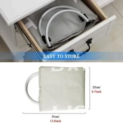 Best OCEAN Dubbel stor tvättkorg, hopfällbar smutsig tvättkorg（lig