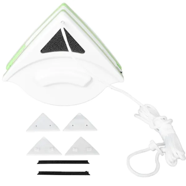 Sale Dubbelsidig Fönsterputsare med Magnetisk Glasrengöringsarm, Ergonomiskt Plastgrepp, 20-30mm för Höghus, Hållbar och Effektiv Rengöring