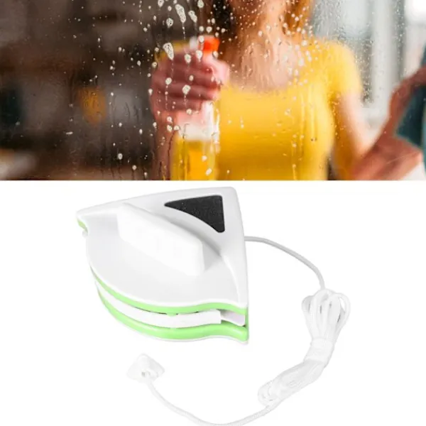 Sale Dubbelsidig Fönsterputsare med Magnetisk Glasrengöringsarm, Ergonomiskt Plastgrepp, 20-30mm för Höghus, Hållbar och Effektiv Rengöring
