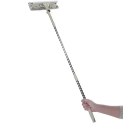 Outlet Dubbelsidig Khakifärgad Fönsterputsare Effektiv Mångsidig Skrapa Borste