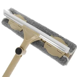 Outlet Dubbelsidig Khakifärgad Fönsterputsare Effektiv Mångsidig Skrapa Borste