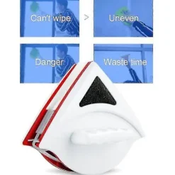 Discount DAO Dubbelsidig magnetisk glasputsare med fem växlar justerbar magnetisk kraft för dubbelglasfönster tjocklek (3-8mm) Magnetisk fönsterputs db