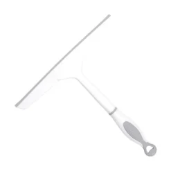 New Duschglas torkare, universell väggmonterad duschskrapa, icke-märkande glasrengöring, används för spegel, kakelrengöring, off-white