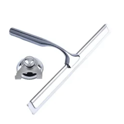 Sale Duschraka & Fönsterraka Hushållsvatten Rostfritt Stål 25.4x 16.5cm Rengöringsraka för Badrum Fönster