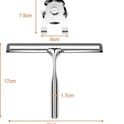 Duschraka av rostfritt stål, Silikon Duschraka wi,ZQKLA