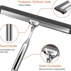 Duschraka av rostfritt stål, Silikon Duschraka wi,ZQKLA