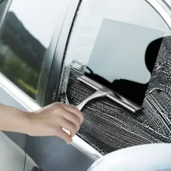 Hot Duschraka, Uppdaterad fönsterraka i rostfritt stål Hushållsraka för badrumsspegel Fönster Bilar, Multifunct