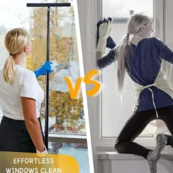 Sale Duschskrapa 21,5-107 cm Justerbar, med Två Krokar, för Borttagning av Djurhår, Katter, Hundar