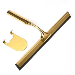 Outlet 9484896355504 Duschskrapa - Duschskrapa med hållare - Rostfritt stål och silikon - Skrapa dusch - Skrapa - Fönsterskrapa - Duschskrapa - För s