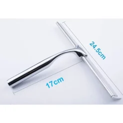 Discount Duschskrapa, Duschskrapa i rostfritt stål med speciell sugkrok för upphängning på väggen