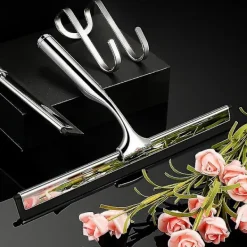 DAO Duschskrapa, Fönsterskrapa Rostfri Skrapa Dusch 12 Tum Duschskrapa Med Väggupphängning Utan [DB]