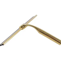 Online Duschskrapa i rostfritt stål med halkfritt handtag för badrum, rengöring av bilrutor - Guld