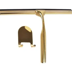 Discount Duschskrapa i rostfritt stål med halkfritt handtag för badrum för rengöring av bilrutor - Guld