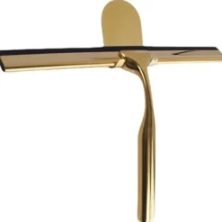 Outlet Duschskrapa i rostfritt stål med halkfritt handtag för badrum, rengöring av bilrutor - Guld