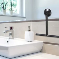 Duschskrapa med sugkoppshållare - Svart - Fönsterskrapa