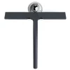 Clearance Duschskrapa med sugkoppshållare - 28 cm svart - Fönsterskrapa för badrum - Silikon INOX