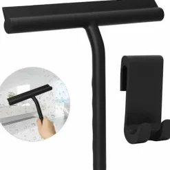 Clearance Duschskrapa Silikon duschskrapa Duschskrapa med krok för rengöring av dusch, badrum, kök, glas, kakel, speglar, fönster, bilar