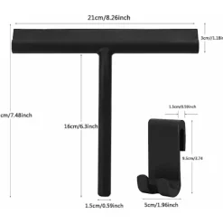 Clearance Duschskrapa Silikon duschskrapa Duschskrapa med krok för rengöring av dusch, badrum, kök, glas, kakel, speglar, fönster, bilar