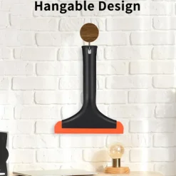 Duschskrapa, silikongummiskrapa med 15 cm blad och 19 cm handtag, bilfönsterskrapa liten skrapa