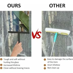 New Duschskrapa, svart silikonskrapa med sugpropp, duschskrapa, skrapa för dusch, badrum, spegel, fönsterrengöring, kakel (svart), Starlight