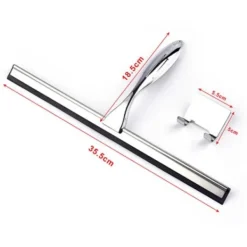 Outlet Duschskrapa, uppdaterad fönsterskrapa Hushållsskrapa i rostfritt stål för badrumsspegelfönster i bilar, multifunktionell