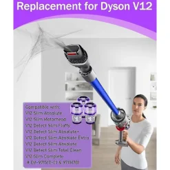 Online YIXI Dyson V12 3-pack filter - Hepa-filter för dammsugare, kompatibel med Dyson V12 Slim Absolute Detect, tvättbart tillbehör