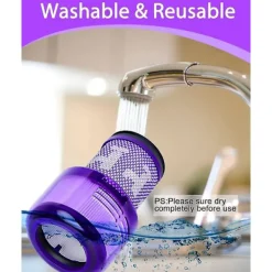 Online YIXI Dyson V12 3-pack filter - Hepa-filter för dammsugare, kompatibel med Dyson V12 Slim Absolute Detect, tvättbart tillbehör