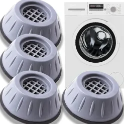 Sale /EA/ 4 st Tvättmaskinsfötter, Gummifötter för Tvättmaskin och Torktumlare, Halkfria och Stötdämpande