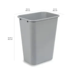 Online /EA/10 gallon kommersiell papperskorg, grå, 1-pack