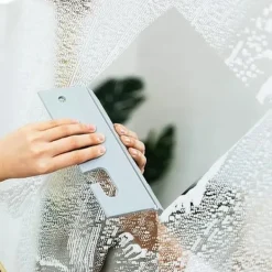 Outlet /EA/ 2-pack silikonduschskrapa med hängkrok för duschglasdörr Fönsterrengöringsspegel Tvätttorkare-max