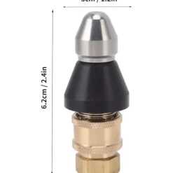 Clearance /EA/ Rengöringsverktyg för avlopp, munstycke i rostfritt stål, G1/4 Avloppsrörsrensnings- och rengöringsverktyg för att rensa rör