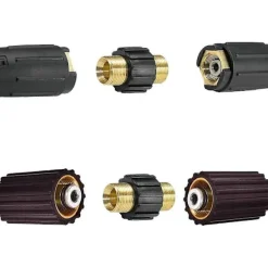 Sale /EA/ Snabbkoppling för slang, M22 x 1.5 Dubbel Hankontakt för högtryckstvätt Kompatibel med Kärcher HD & HDs högtryckstvätt (14 mm diameter)