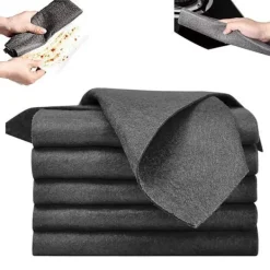 Hot /EA/10 st tjocka magiska rengöringsdukar, mikrofiber utan spår absorberande omedelbar polering återanvändbar rengöringsduk