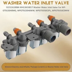 Outlet 5221EA1008A WH13X10017 Vatteninloppsventil för tvättmaskin för tvättmaskiner WPGT9150H0MG, WPGT9150H0WW, WPGT9350C0PL, WPGT9350C0WW