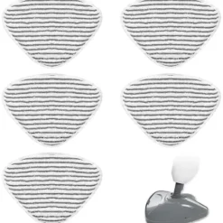 New /EA/5-pack Ersättningsöverdrag för Vileda Ångmopp - För Vileda Ångmopp - Ersättningsöverdrag för Ångmopp - Kompatibel med Vileda - Fångar Smuts, D