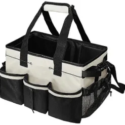 Clearance /EA/Städväska med Multifunktionell Ficka & Justerbar Axelrem för Städmaterial