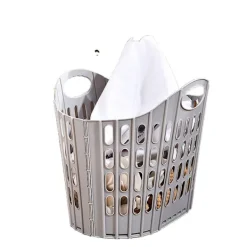 New Easy Store hopfällbar tvättkorg, mörkgrå