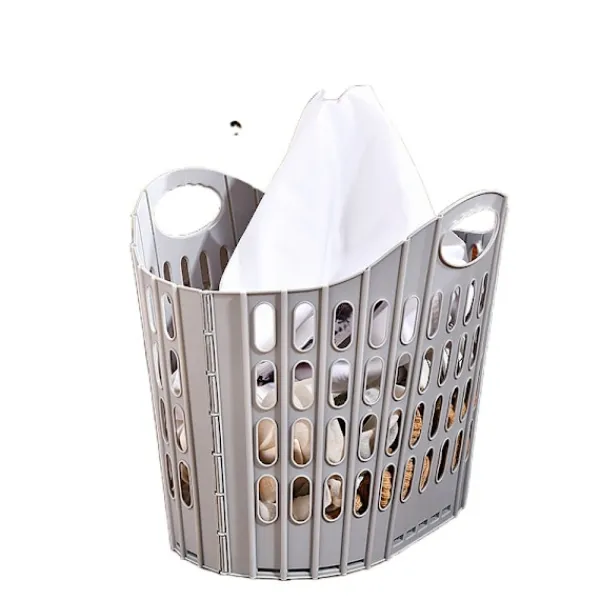 New Easy Store hopfällbar tvättkorg, mörkgrå