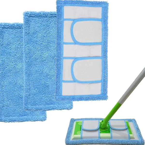 New EURL (ee) 3-pack, blå Swiffer-kompatibla, återanvändbara ersättningsdukar